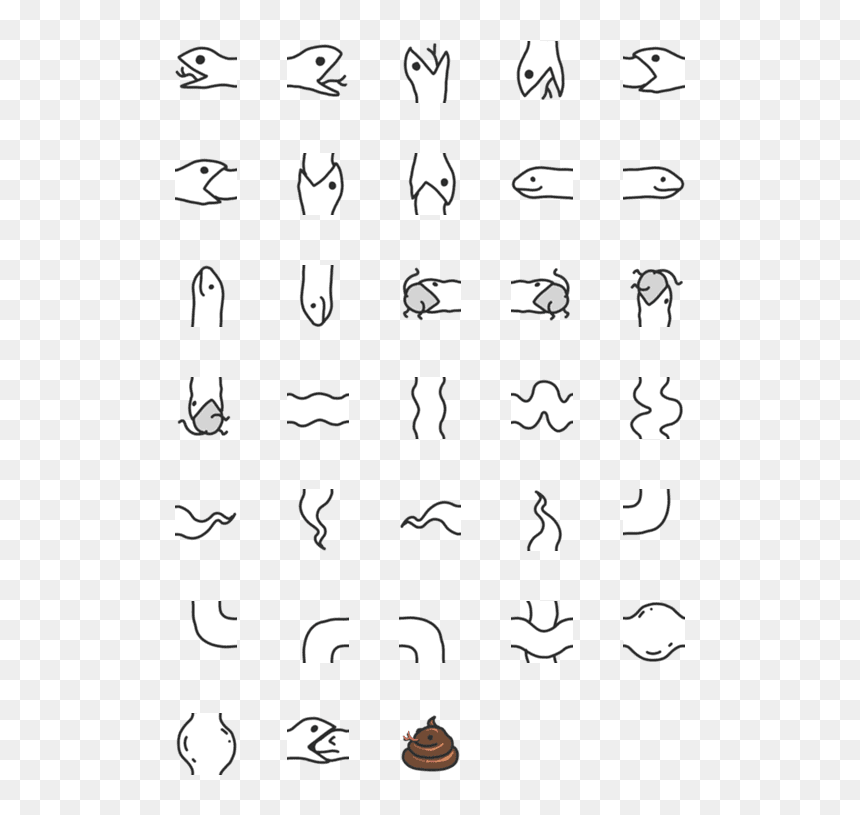 Pattern, HD Png Download - snake emoji png