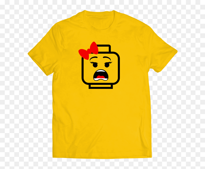 Transparent Lego Head Png - Yellow Fila Shirt, Png Download - lego head png