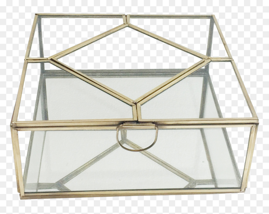 Brass & Glass Box, Large - Shelf, HD Png Download - glass box png