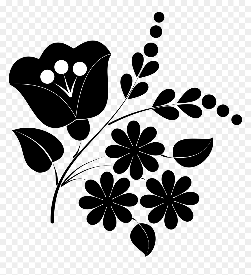 Flower Ornament Folk Art Clip Arts, HD Png Download - flower art png