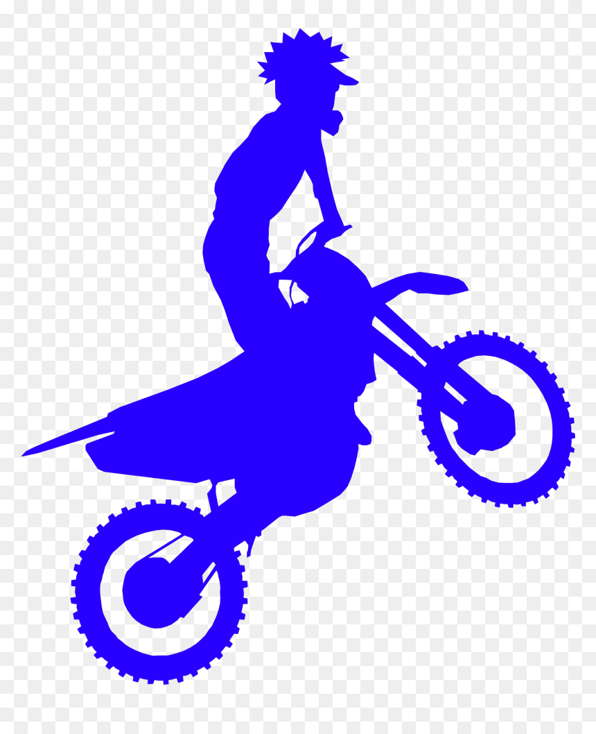 Black And White Motocross Clipart , Png Download - Dirt Bike Braap Decal, Transparent Png - motocross png