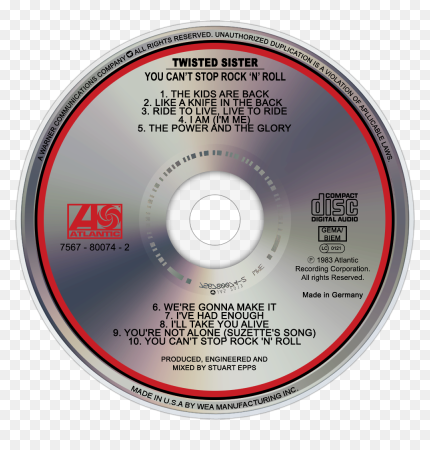 Twisted Sister You Can"t Stop Rock "n - Twisted Sister You Can T Stop Rock, HD Png Download - twisted sister logo png