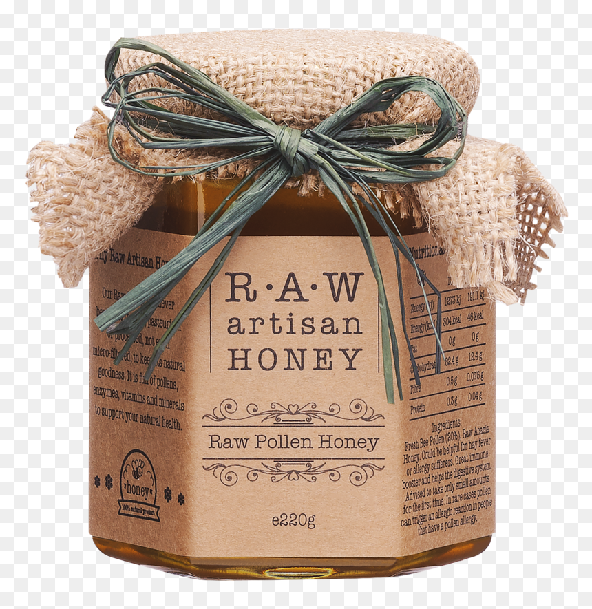 Raw Honey With Bee Pollen, 100% Natural, Pure Honey, - Gift Wrapping, HD Png Download - honey drip png