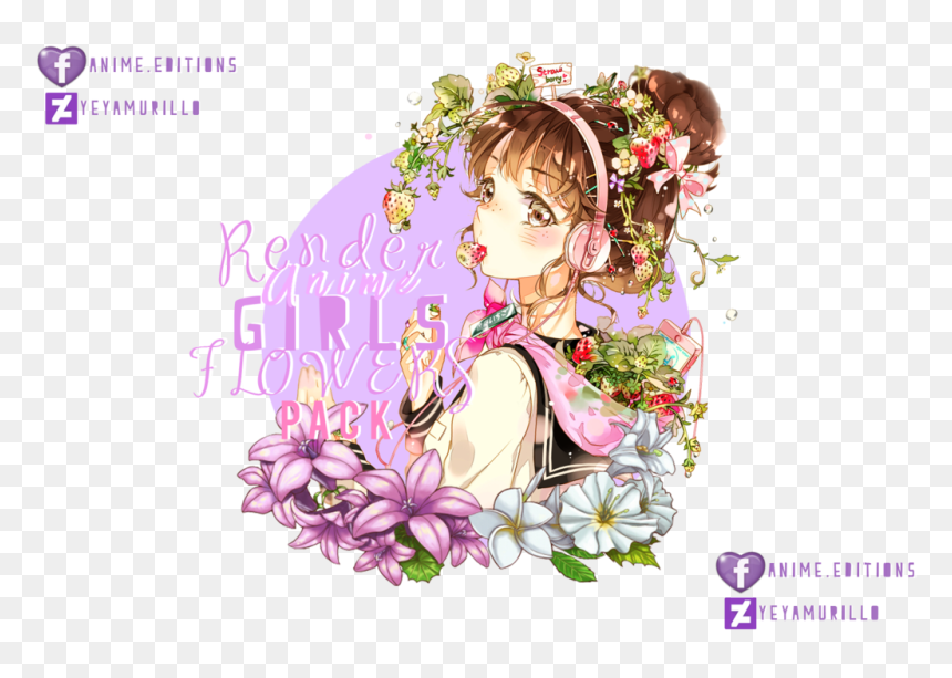 Mob Rec, Download Images - Render Pack Animes Pack, HD Png Download - anime flowers png