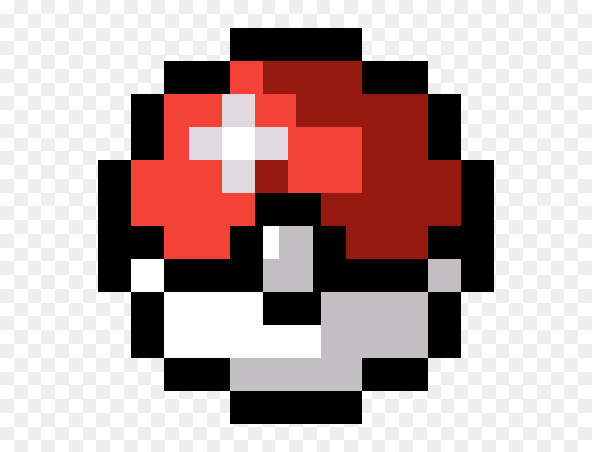 Pokeball Pixel Art, HD Png Download - pokeball png transparent
