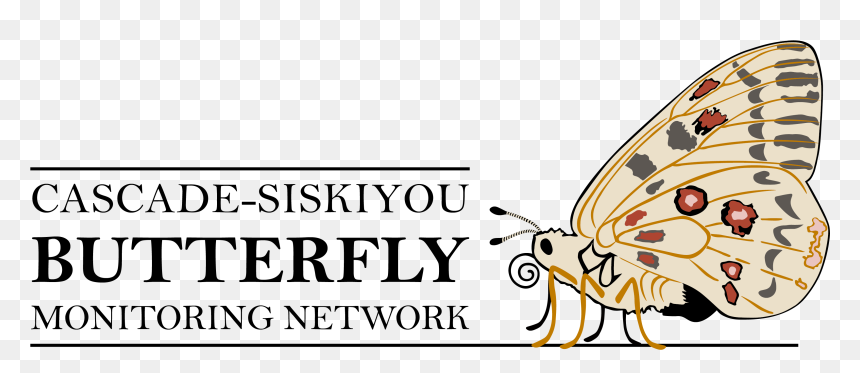 The Logo Of The Cascade-siskiyou Butterfly Monitoring - Pearl-bordered Fritillar, HD Png Download - butterfly net png
