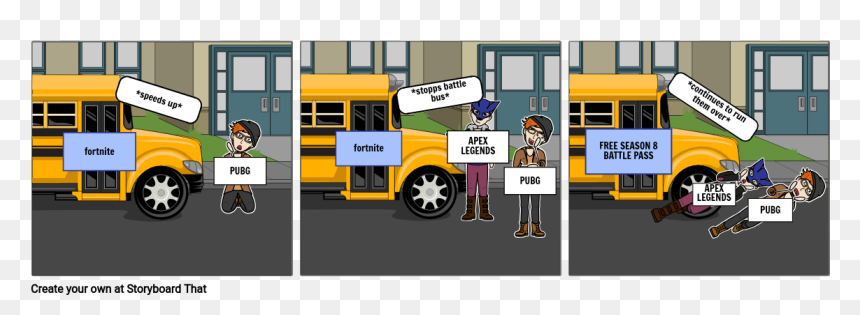 Cartoon, HD Png Download - fortnite bus png