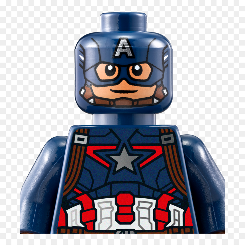 Transparent Cute Captain America Clipart - Legos De Capitan America, HD Png Download - lego head png