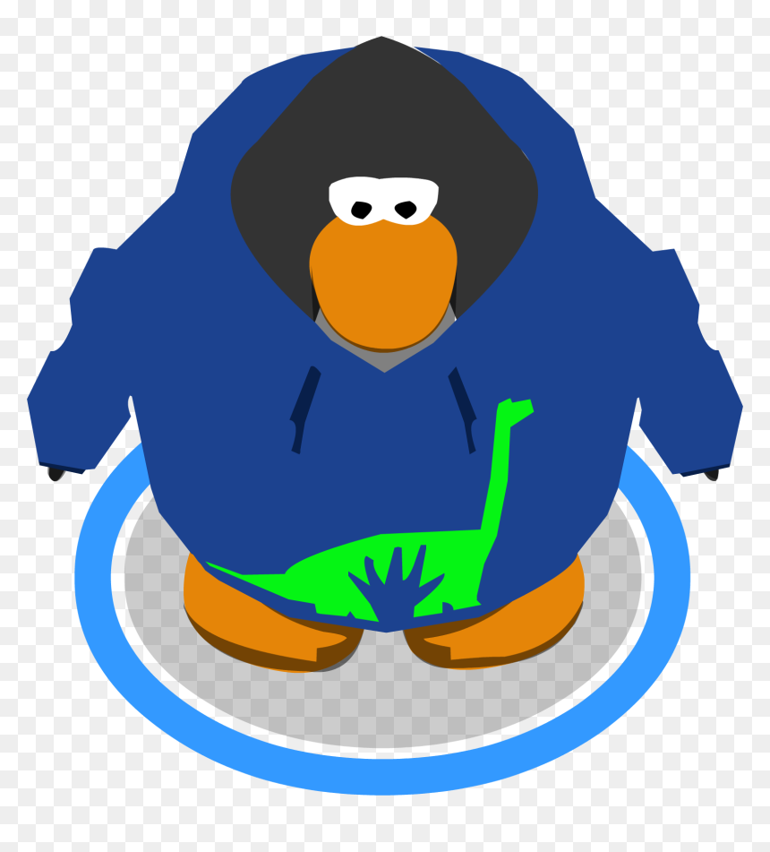 The Good Dinosaur Hoodie In-game - Transparent Club Penguin Penguins, HD Png Download - the good dinosaur png
