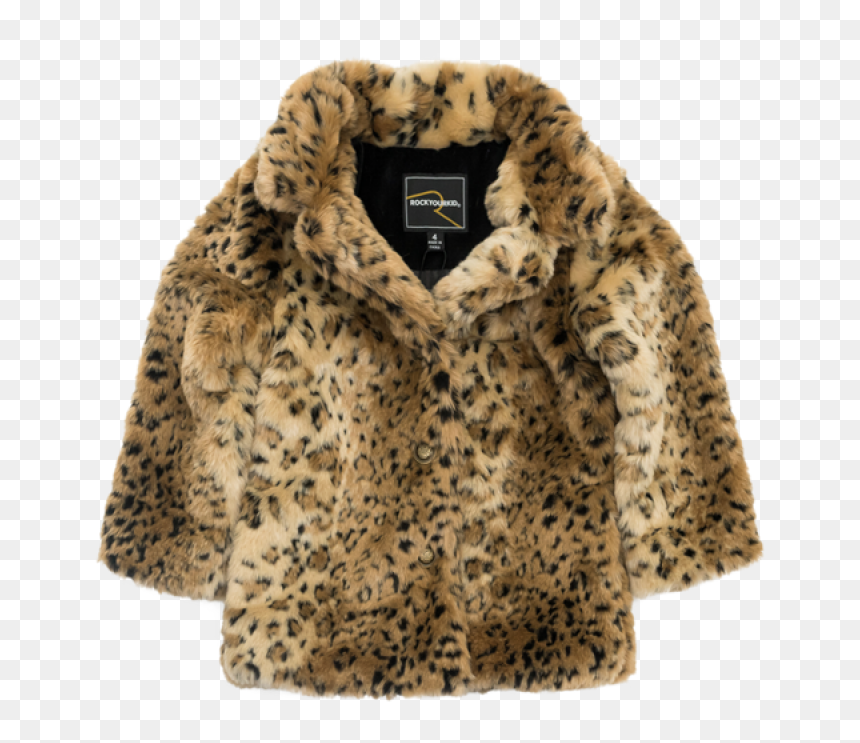 Leopard Fur Coat Png Image - Real Fur Coat Png, Transparent Png - fur coat png