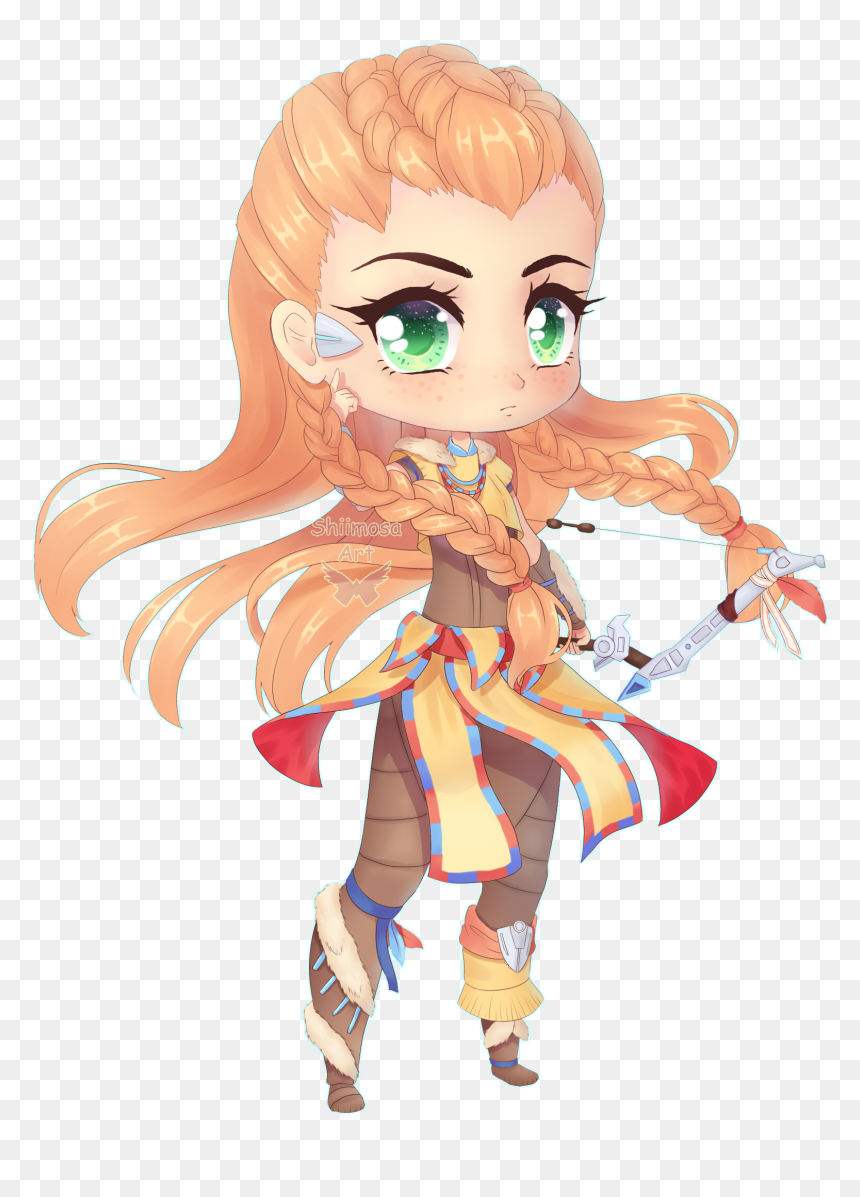 Aloy , Png Download - Horizon Zero Dawn Aloy Cartoon, Transparent Png - aloy png