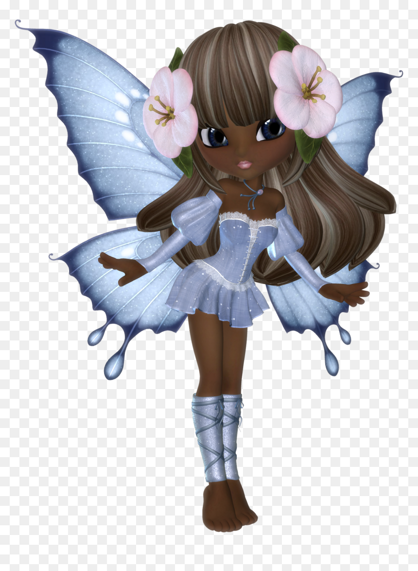 Muñequitas Con Alas De Mariposa, HD Png Download - fairy godmother png