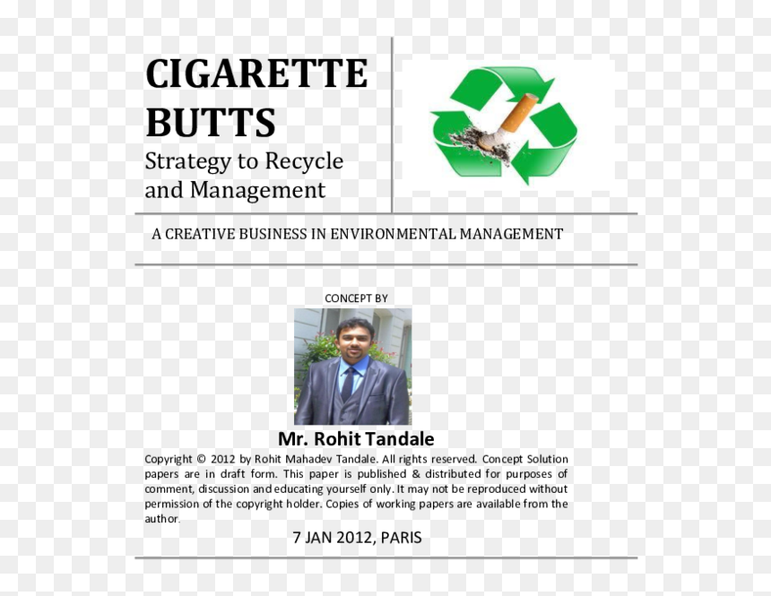 Document, HD Png Download - cigarette butt png