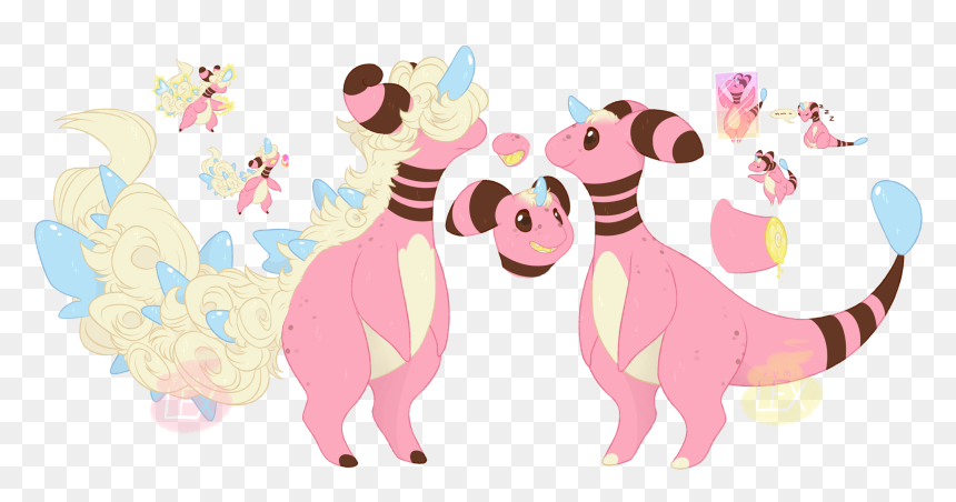 Beryl The Ampharos [reference] - Mewtwo Cat, HD Png Download - ampharos png