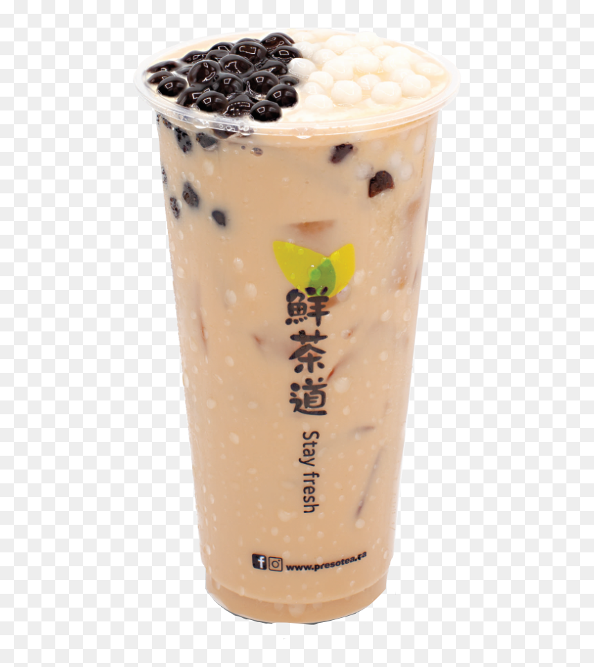 #sticker #boba #bubbletea #presotea #milktea #tea #aesthetic - Presotea Panda Milk Tea, HD Png Download - boba tea png