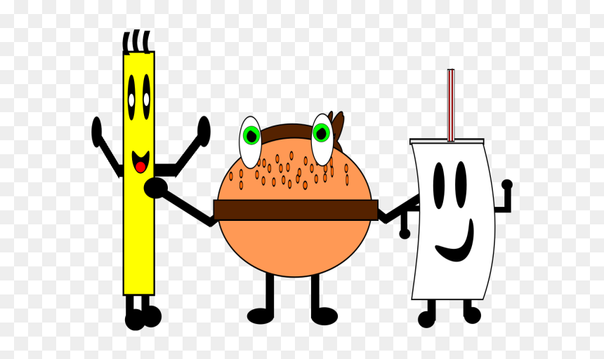 A Burger Sandwich, Fries And A Drink Png Icons - Clip Art, Transparent Png - burger and fries png
