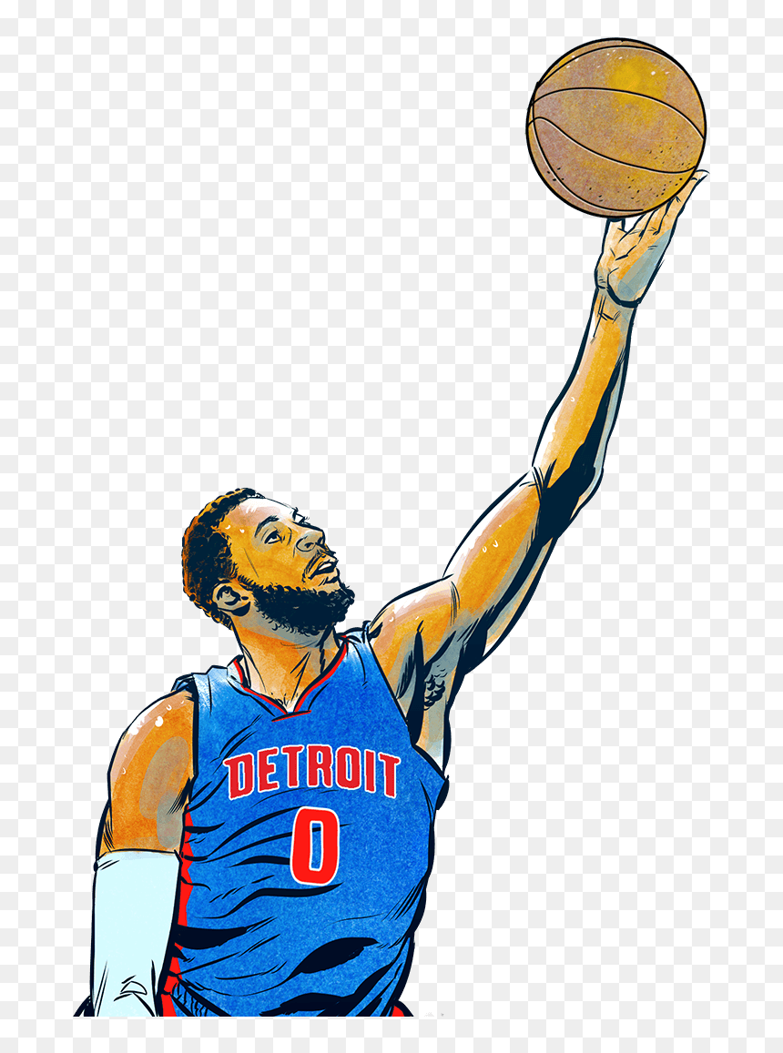Skal Labissiere And Andre Drummond - Andre Drummond Cartoon, HD Png Download - andre drummond png