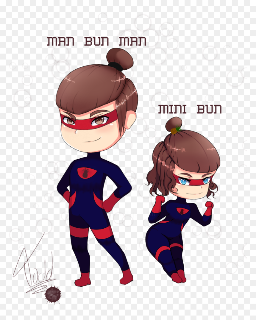 Cartoon , Png Download - Cartoon, Transparent Png - man bun png