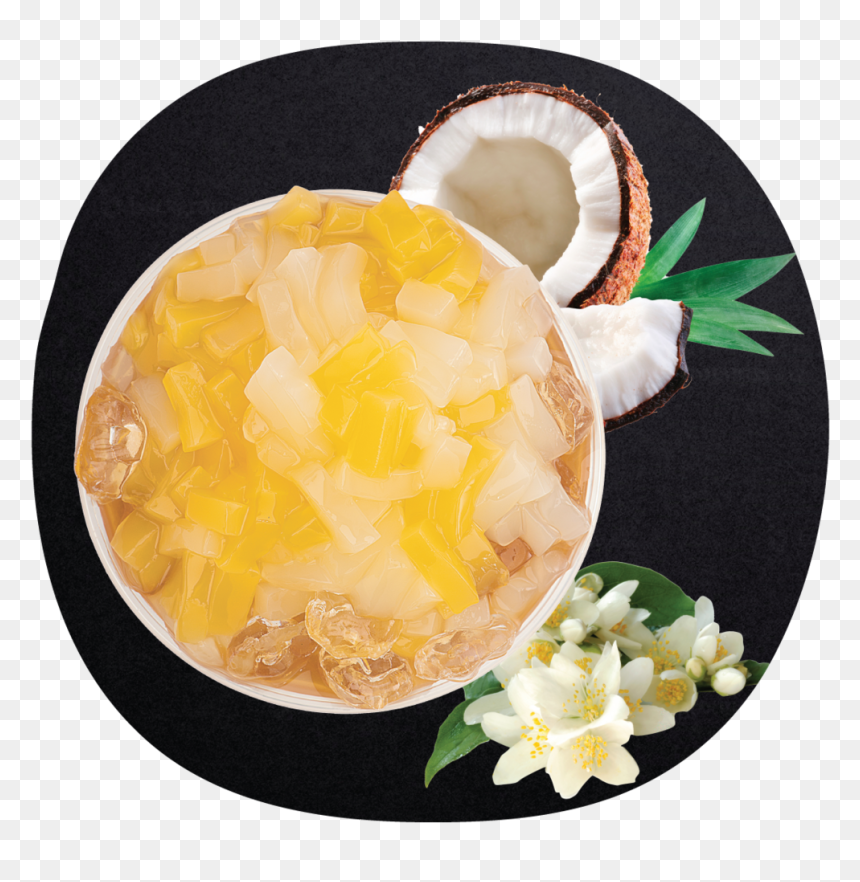 Coconut Milk Tea Front - Milk Tea, HD Png Download - boba tea png