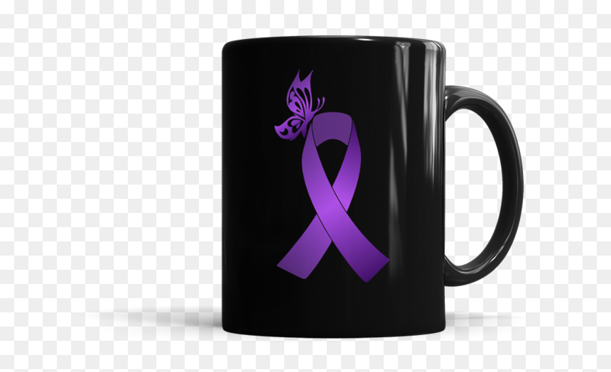Coffee Cup, HD Png Download - lung cancer ribbon png