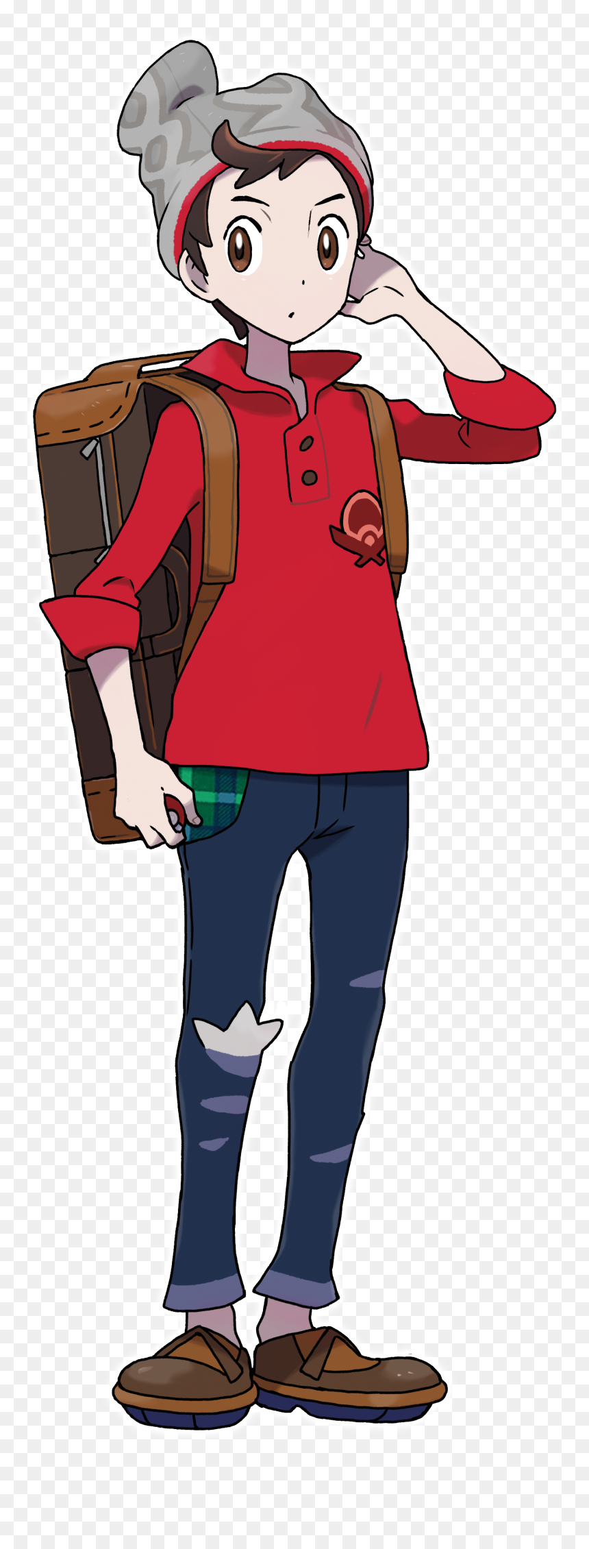 Art Id - - Pokemon Sword And Shield Protagonist, HD Png Download - shield and sword png