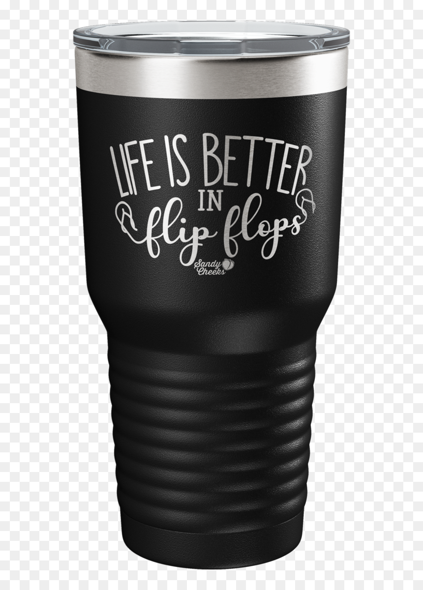 Life Is Better In Flip Flops Laser Etched Tumbler"
 - Laser, HD Png Download - sandy cheeks png