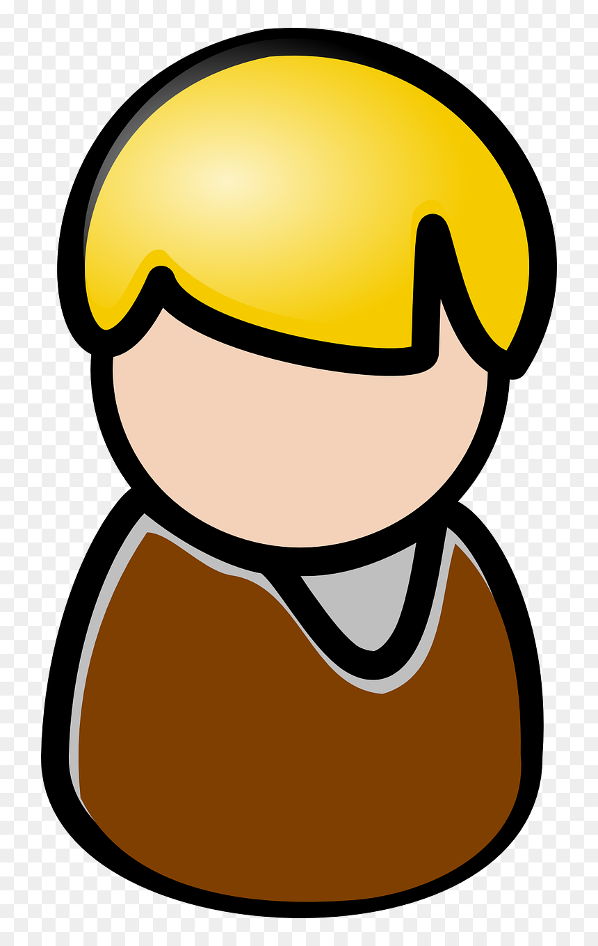 Logo Of Cartoon Boy, HD Png Download - man bun png