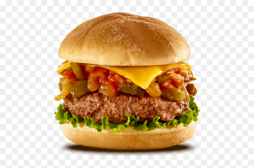 Burger Sandwich Free Png Image Download, Transparent Png - burger and fries png