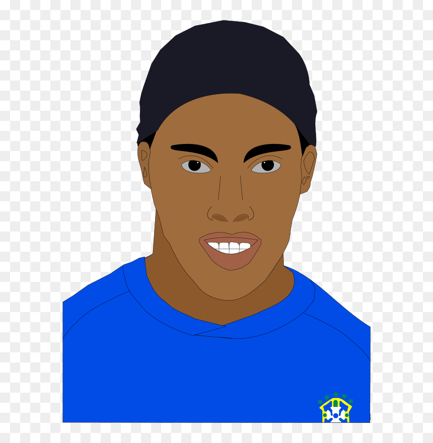 Ronaldinho - Cartoon, HD Png Download - ronaldinho png