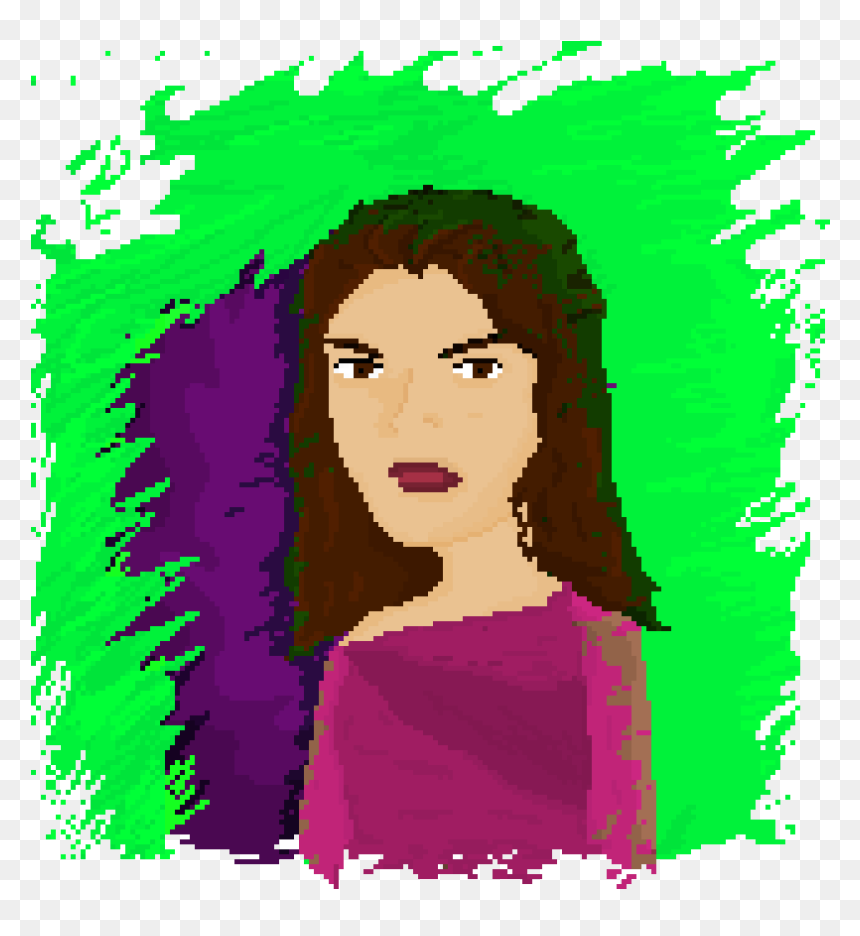 I Drew A Lorde Pixel Art Inspired By "green Light - Illustration, HD Png Download - lorde png