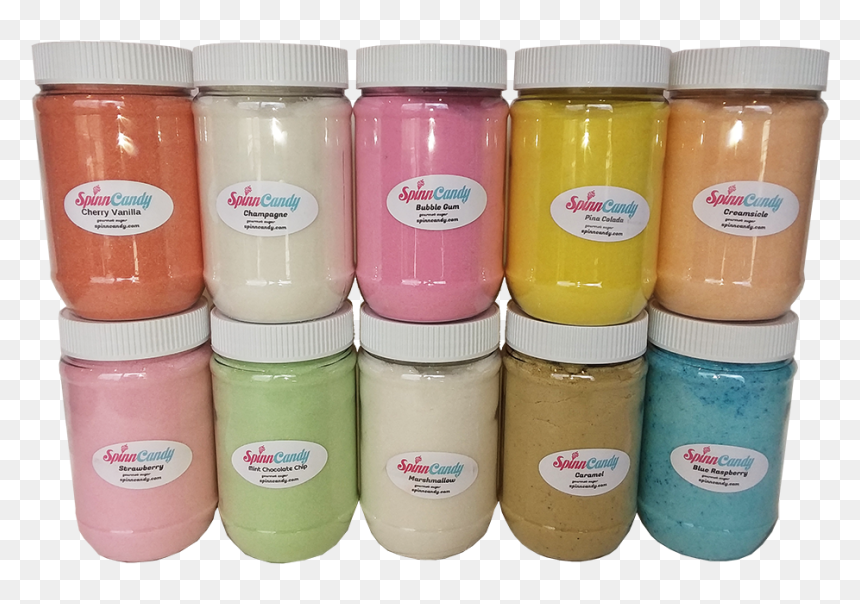 Gourmet Cotton Candy Party Pack, Top 10 Favorite Sugar - Weird Flavored Cotton Candy, HD Png Download - mint candy png
