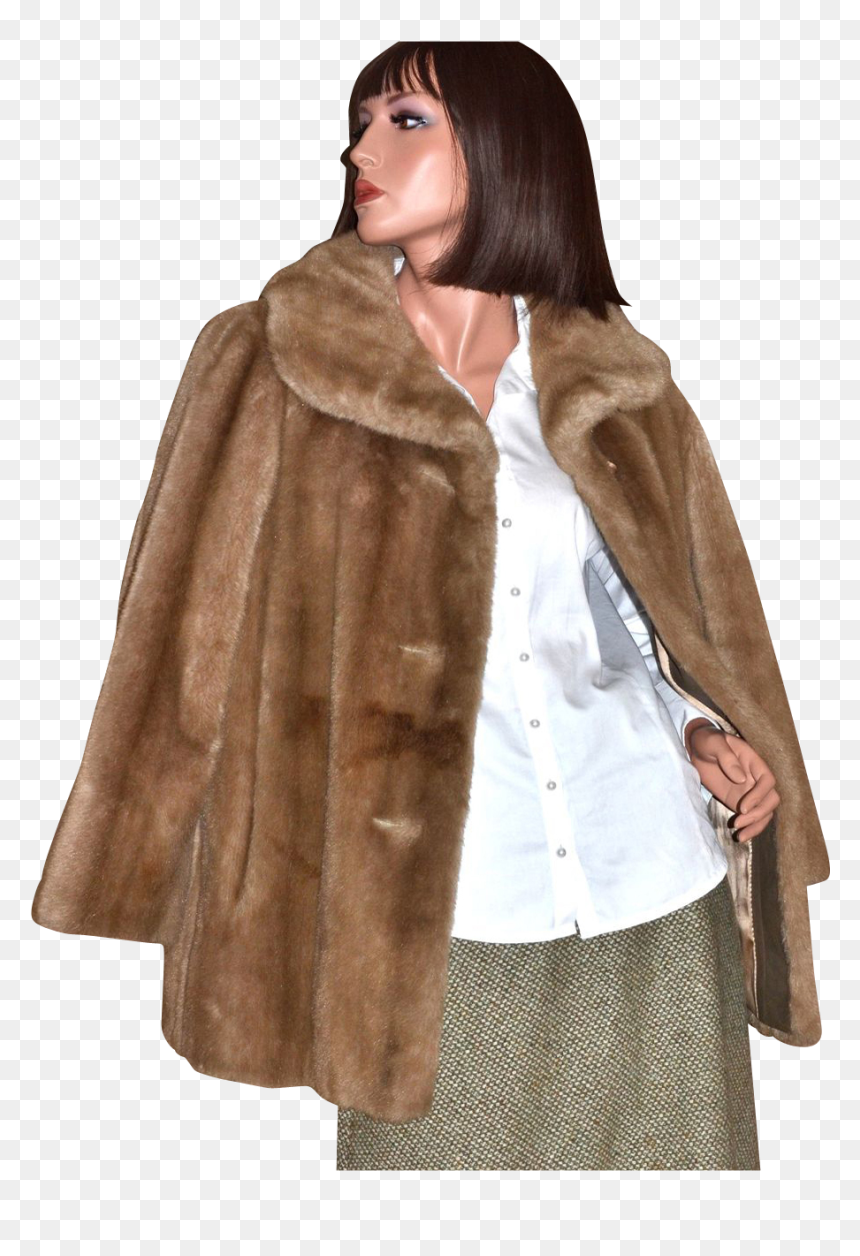 Fur Coat - Fur Clothing, HD Png Download - fur coat png