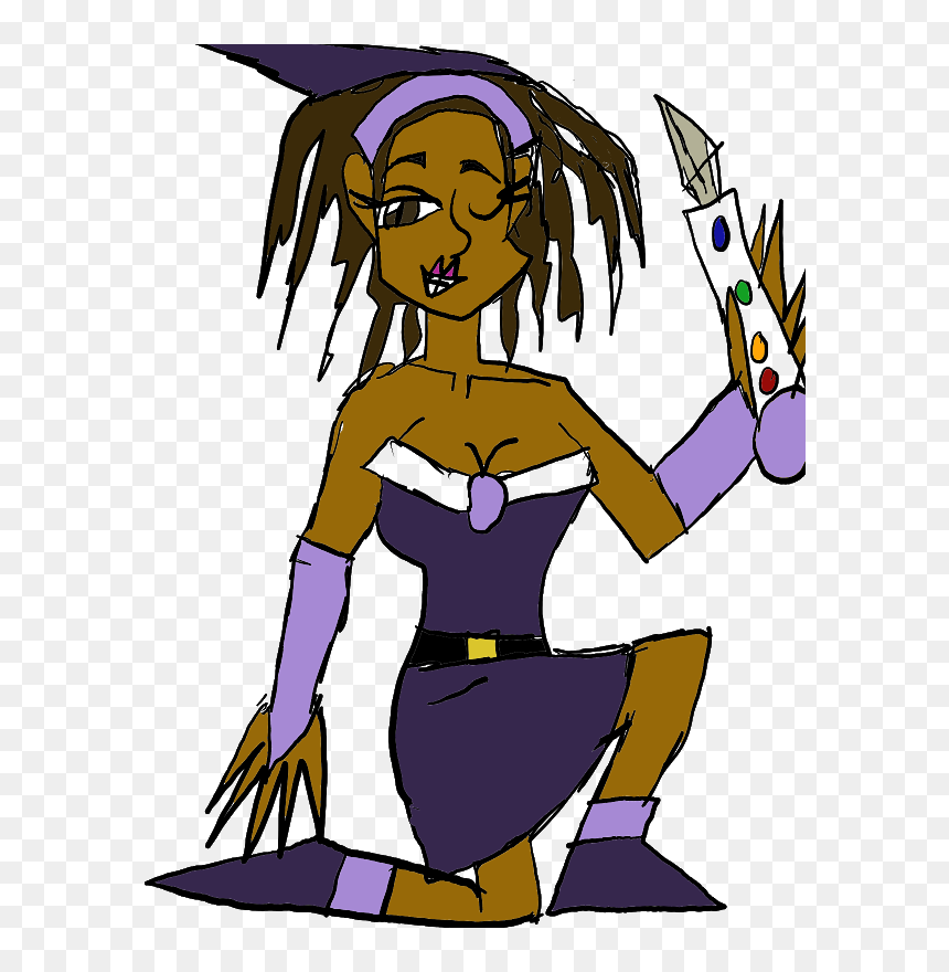 #art #drawing #witch #sexy #blackgirl - Cartoon, HD Png Download - sexy witch png
