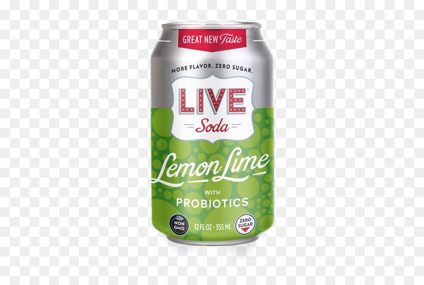 Live Soda Mockup Lemonlime 20 01 24 - Non-alcoholic Beverage, HD Png Download - lemon lime png