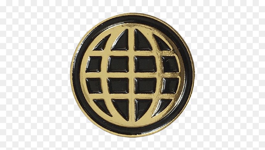 Golden Globe Lapel Pin - Peace Symbols, HD Png Download - golden globe png