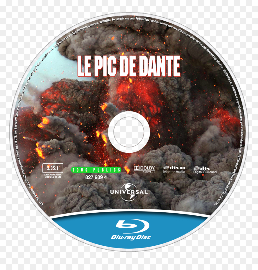 Dante"s Peak Bluray Disc Image - Blu Ray, HD Png Download - bluray png