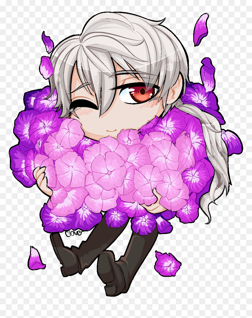 Flower Child - Cartoon, HD Png Download - anime flowers png