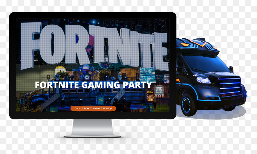 Led-backlit Lcd Display, HD Png Download - fortnite bus png