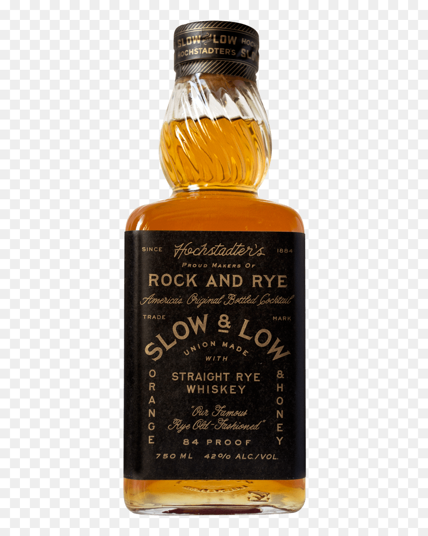 Slow & Low Bottle Shot - Hochstadter's Slow And Low Rock & Rye, HD Png Download - whiskey shot png