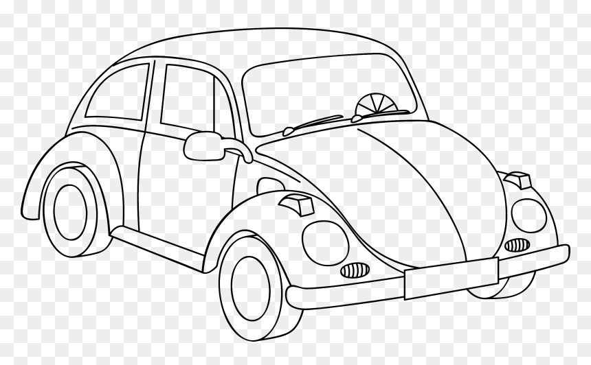 Volkswagen Clipart Outline Car - Audi Ausmalbilder R8, HD Png Download - car outline png
