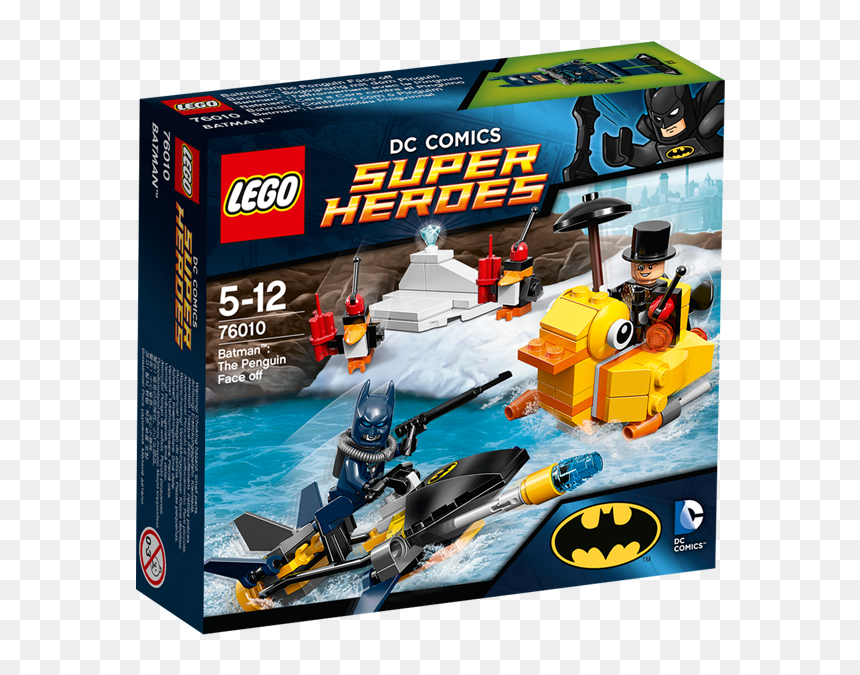 Batman- The Penguin Face Off - Lego 76010, HD Png Download - batman face png