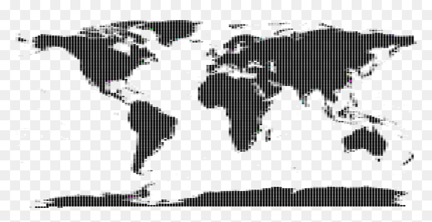 World Map Globe Outline Maps - Northern Bottlenose Whale Distribution, HD Png Download - globe outline png