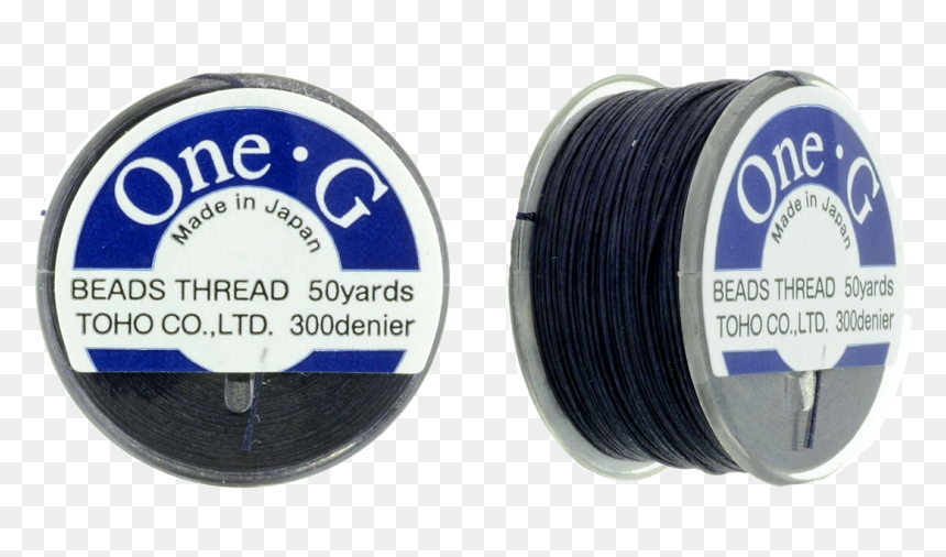 Toho One-g Nylon Beading Thread Navy Blue 50 Yards - Wire, HD Png Download - toho logo png