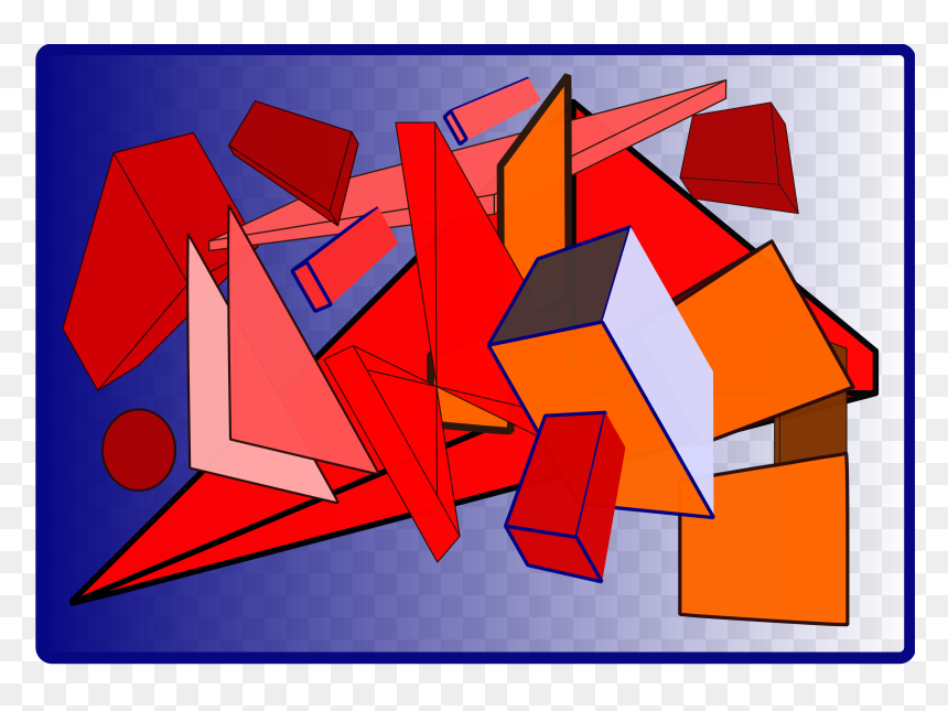 Flying Shapes Clip Arts - Clip Art, HD Png Download - shapes design png