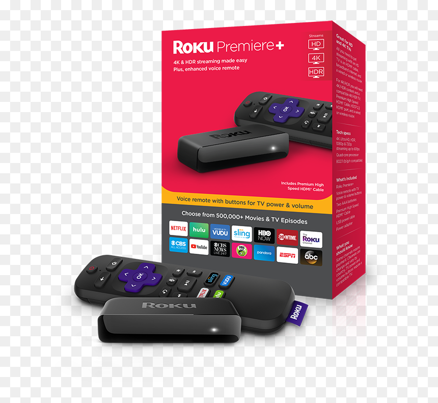 Roku Premiere Plus - Roku Premiere Remote Headphone Jack, HD Png Download - roku icon png