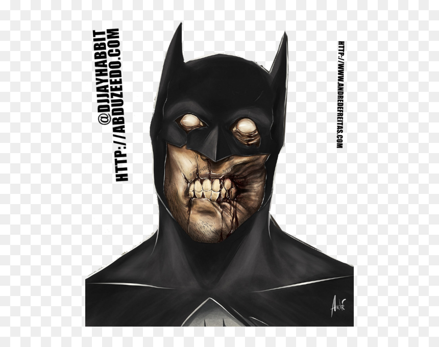 Zombie Batman, HD Png Download - batman face png