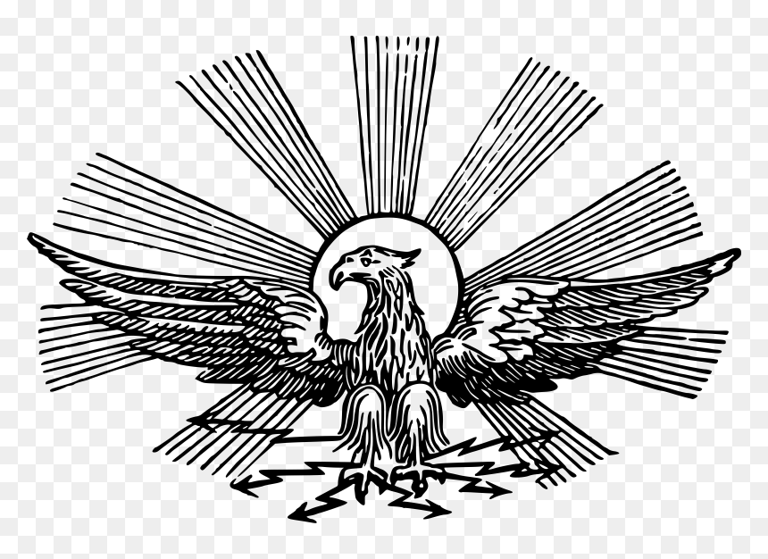 Stylized Eagle Clip Arts - Stylized Eagle, HD Png Download - mexican eagle png