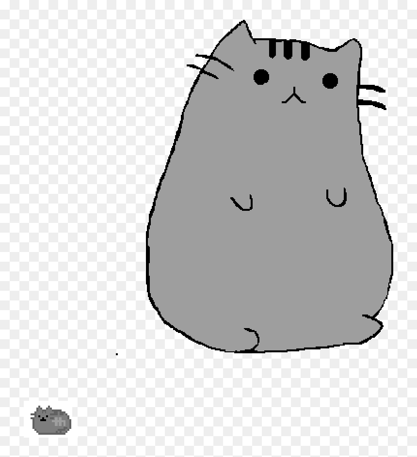 Bored Pusheen Cat, HD Png Download - pusheen cat png