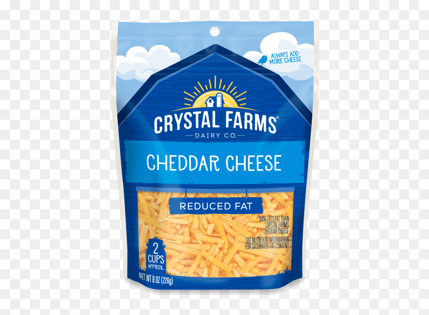 Crystal Farms Pizza Cheese, HD Png Download - shredded cheese png