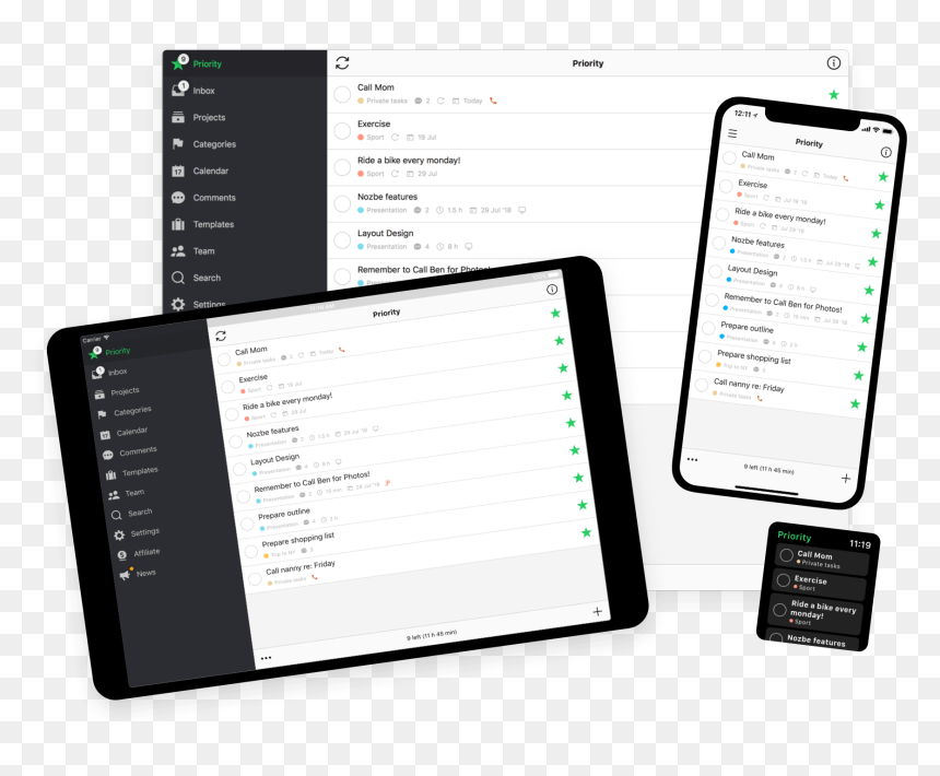 Nozbe To-do, Task, Project And Time Management Application - Time Management, HD Png Download - time management png